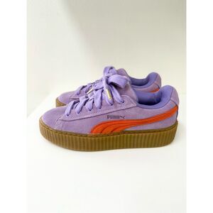 PUMA Women's Creeper Phatty Fenty Sneakers Trainers Lavender Alert Burnt Red 9